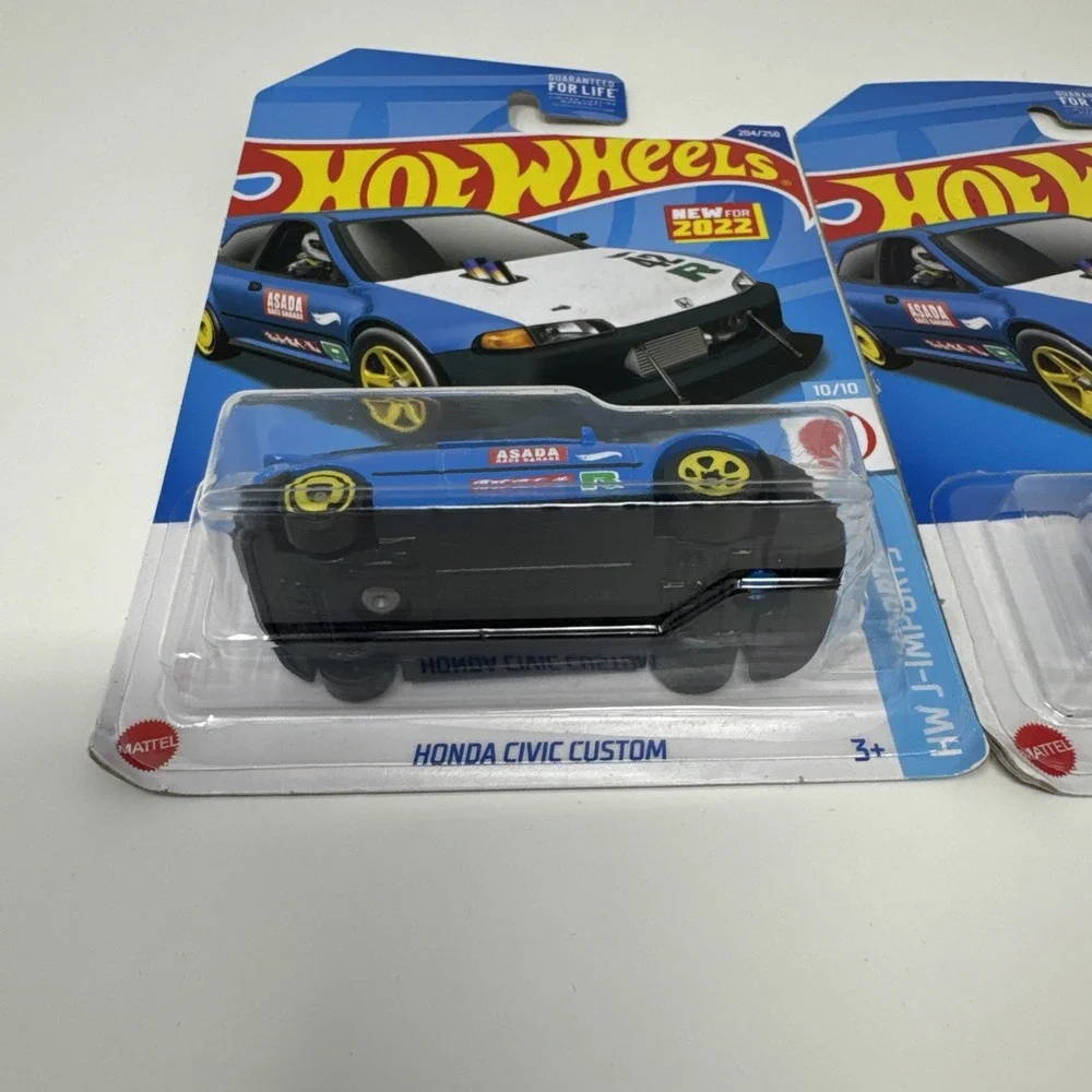 Hot wheels Honda Civic Custom Blue 204/250 2022 HW J-Imports 10/10 Lot 2